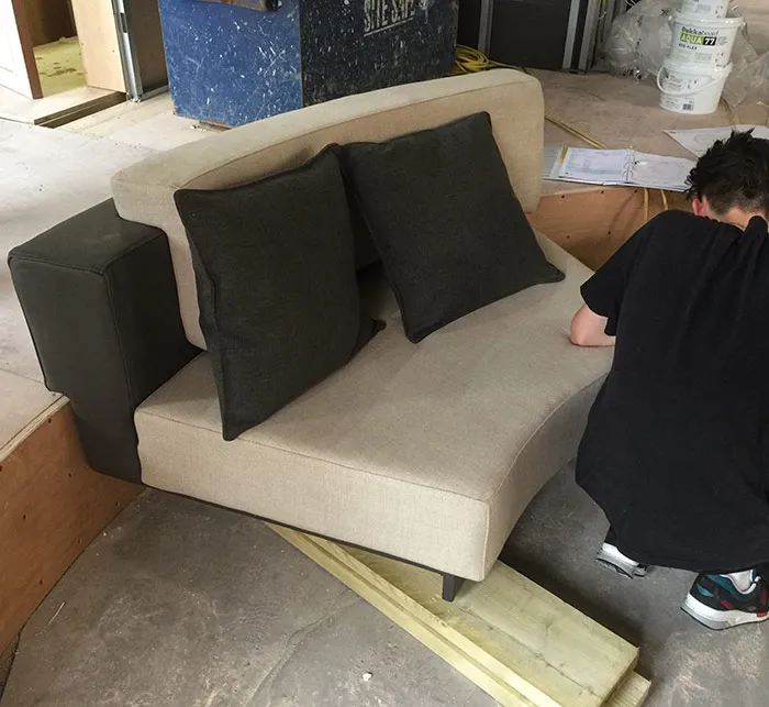 The mock up installation. The mock up installation.