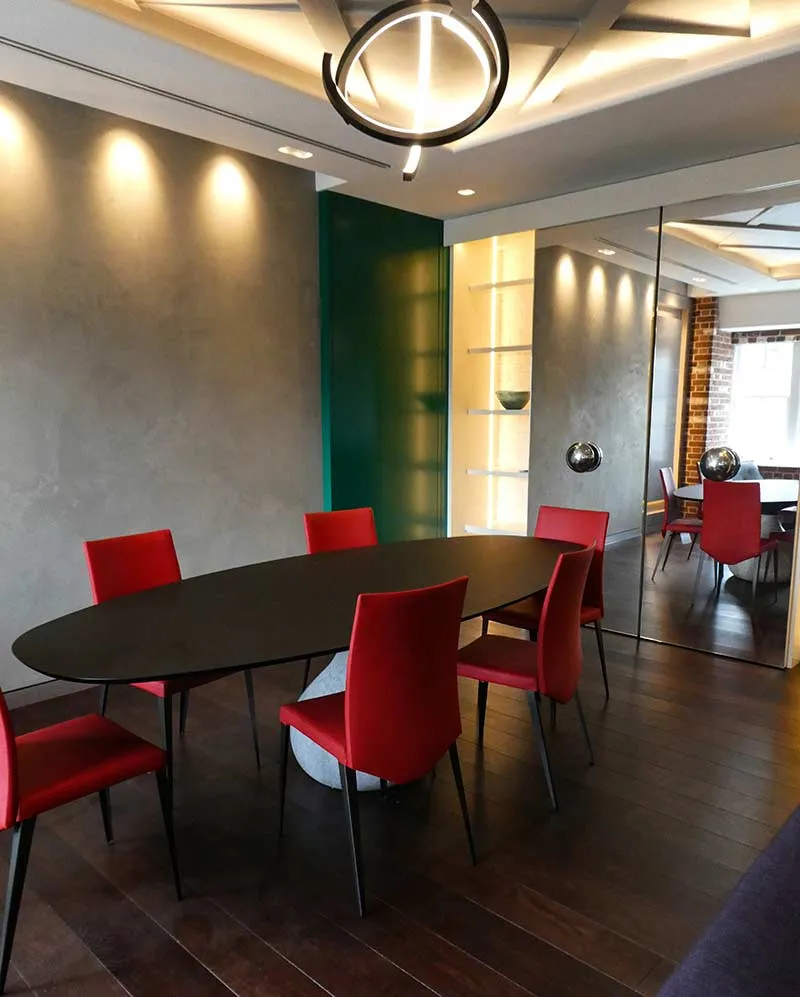 Mayfair flat dining room - Tenet Design Mayfair flat dining room